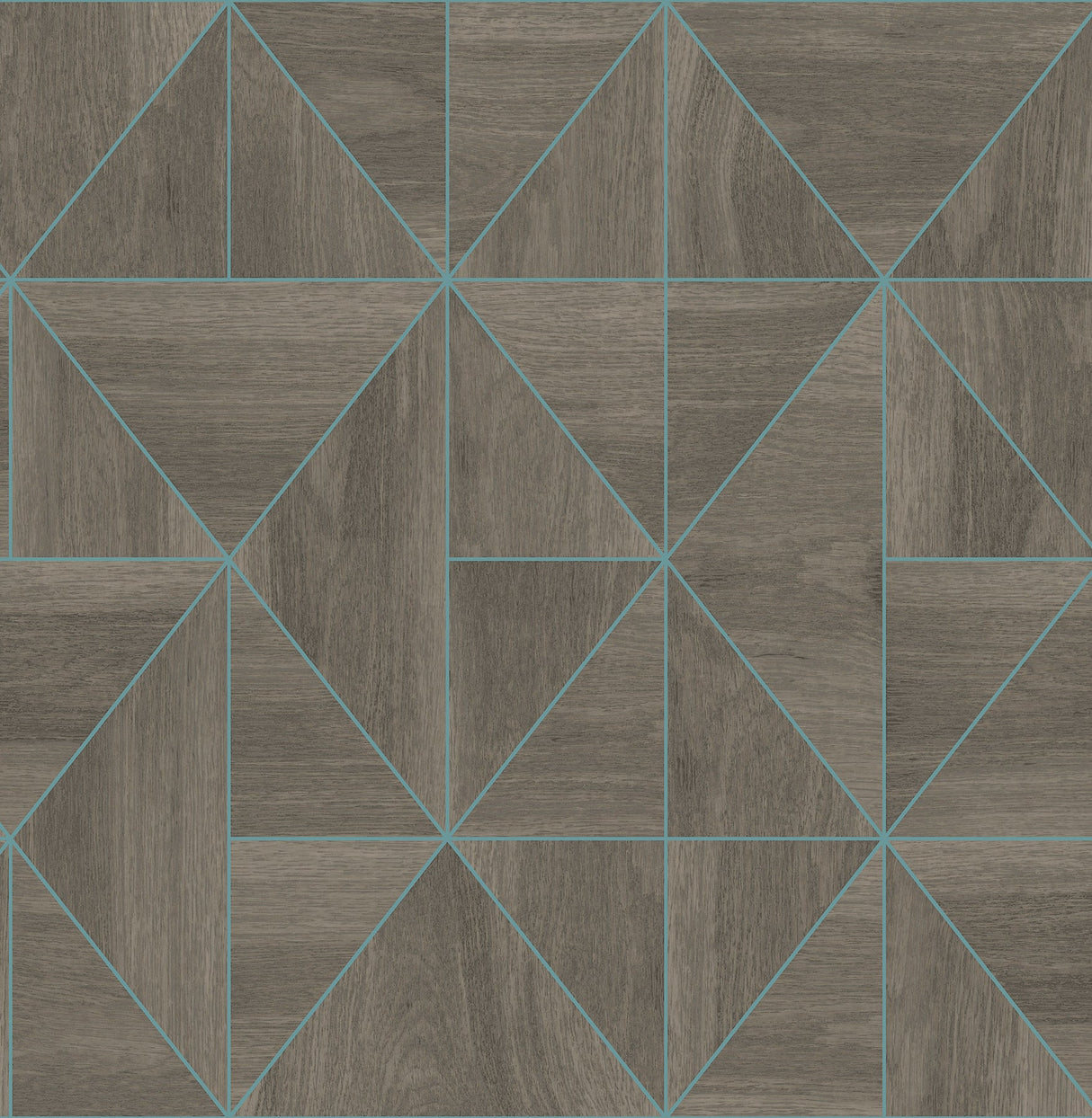 Decorline 2896-25322 Cheverny Brown Wood Tile Wallpaper