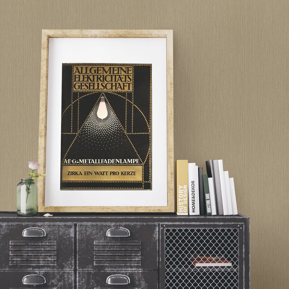 Decorline 2896-25335 Crewe Copper Vertical Woodgrain Wallpaper