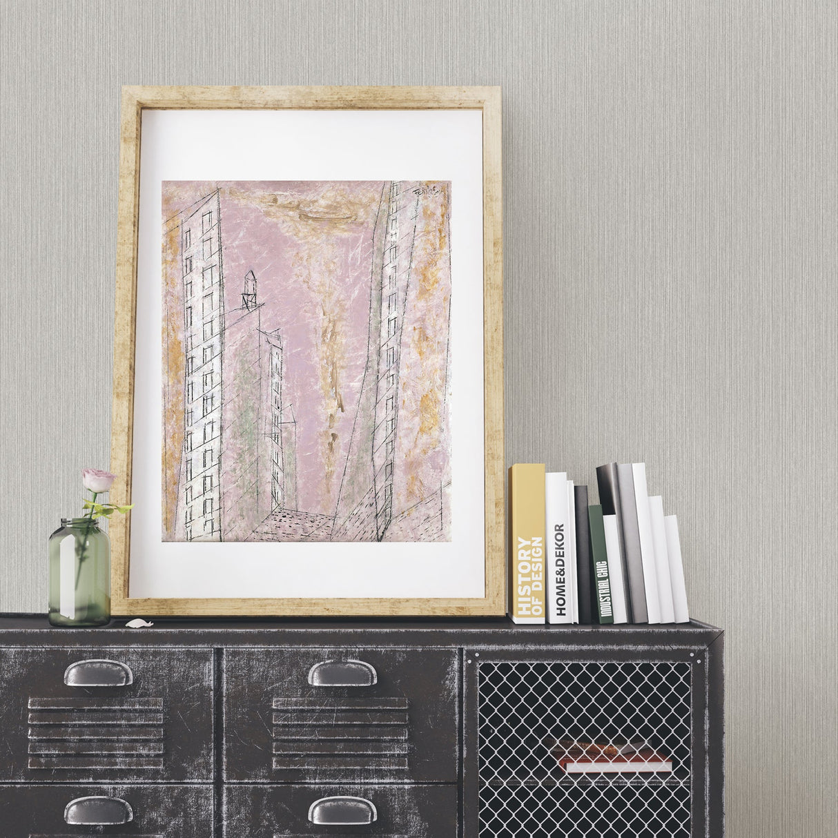 Decorline 2896-25338 Crewe Grey Vertical Woodgrain Wallpaper