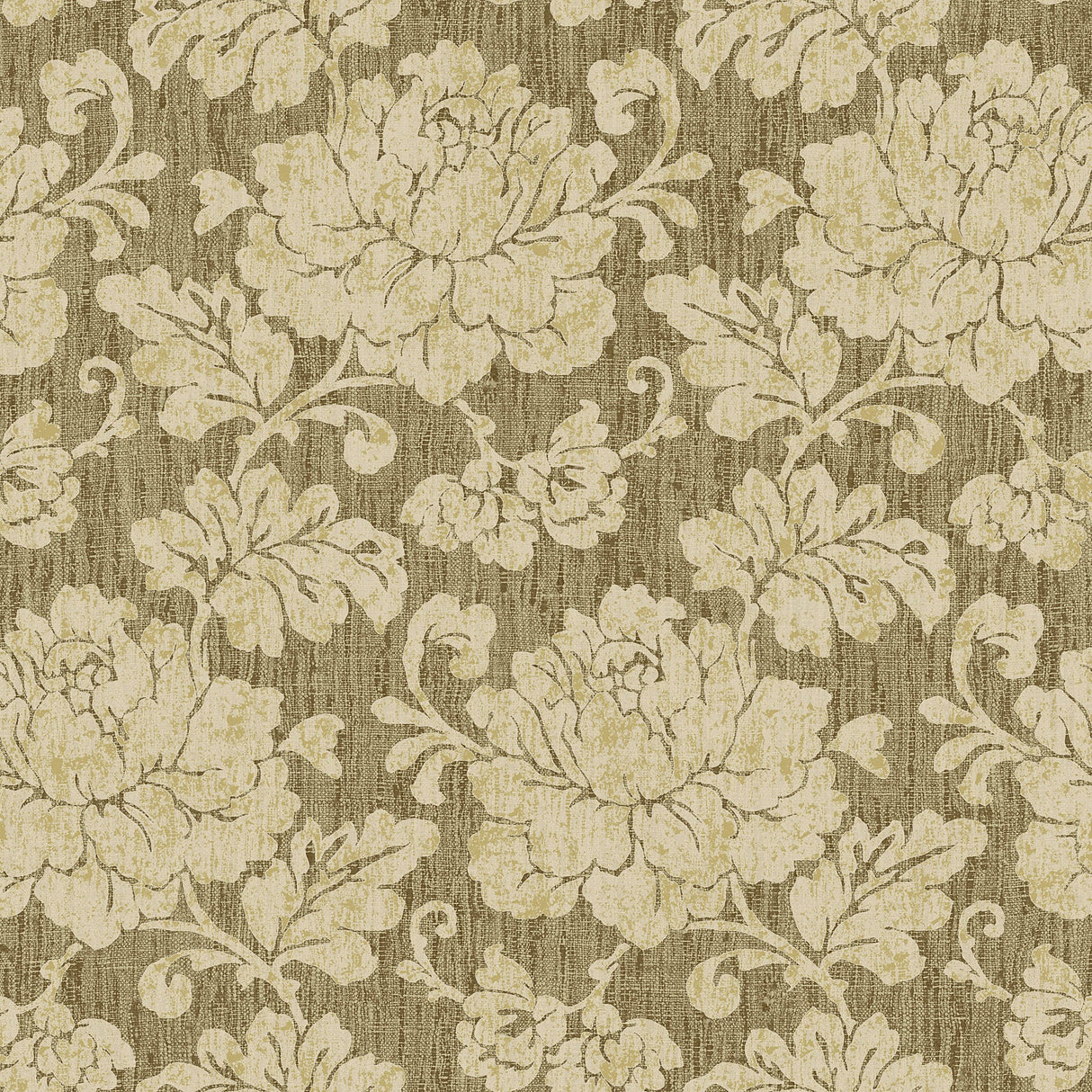 Fairwinds Studio 290-50515 Gold Tonal Floral Wallpaper