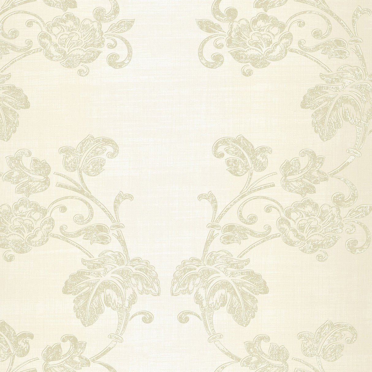 Fairwinds Studio 290-50606 Taupe Jacobean Ogee Wallpaper