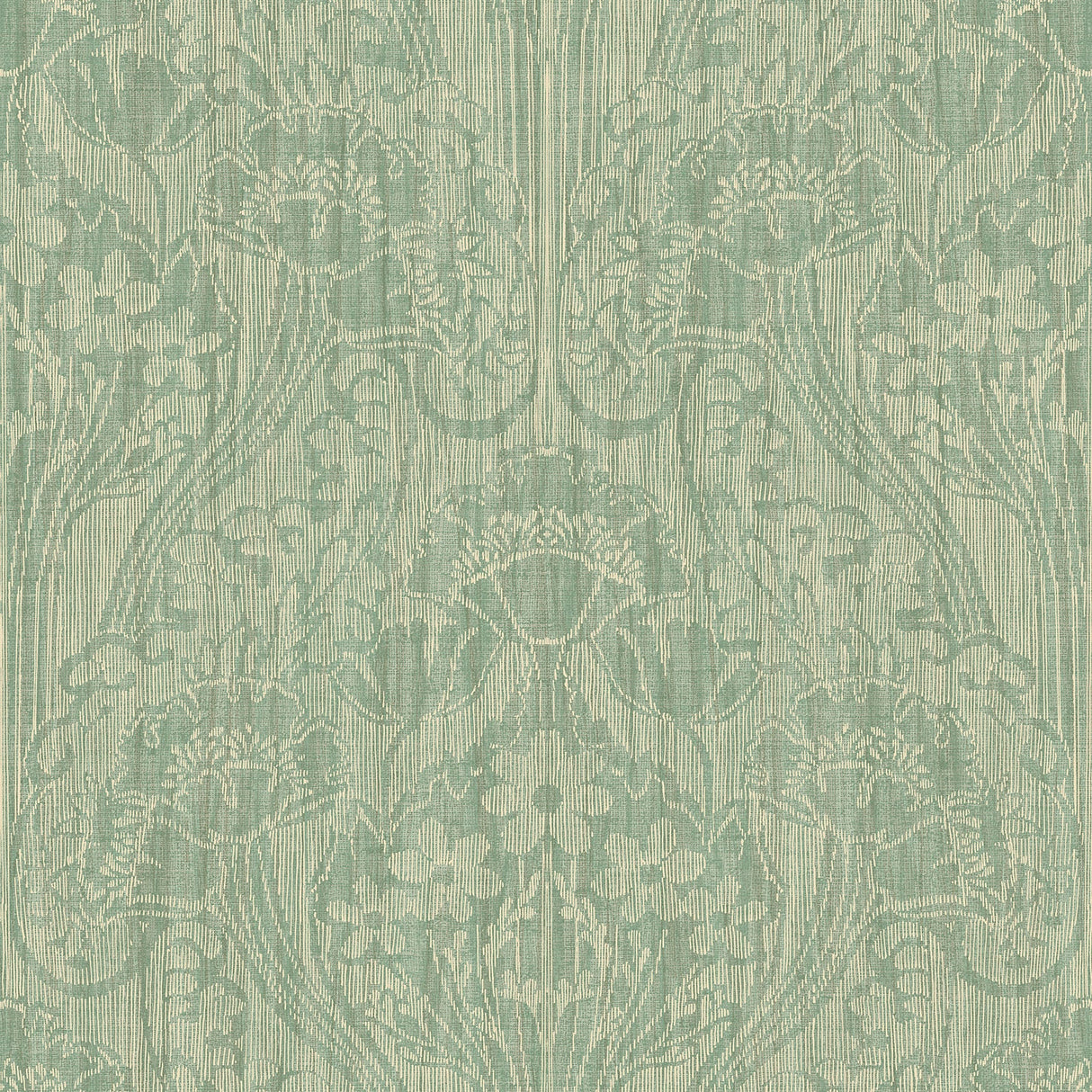 Fairwinds Studio 290-50704 Light Green Linen Damask Wallpaper