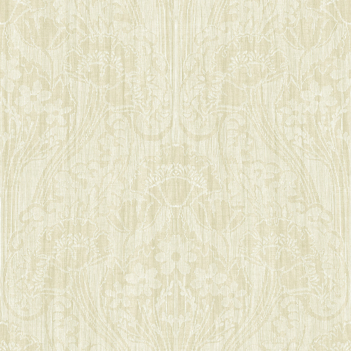 Fairwinds Studio 290-50707 Brown Linen Damask Wallpaper
