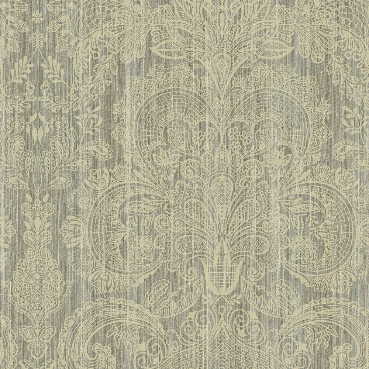 Fairwinds Studio 290-50800 Neutral Lace Damask Wallpaper