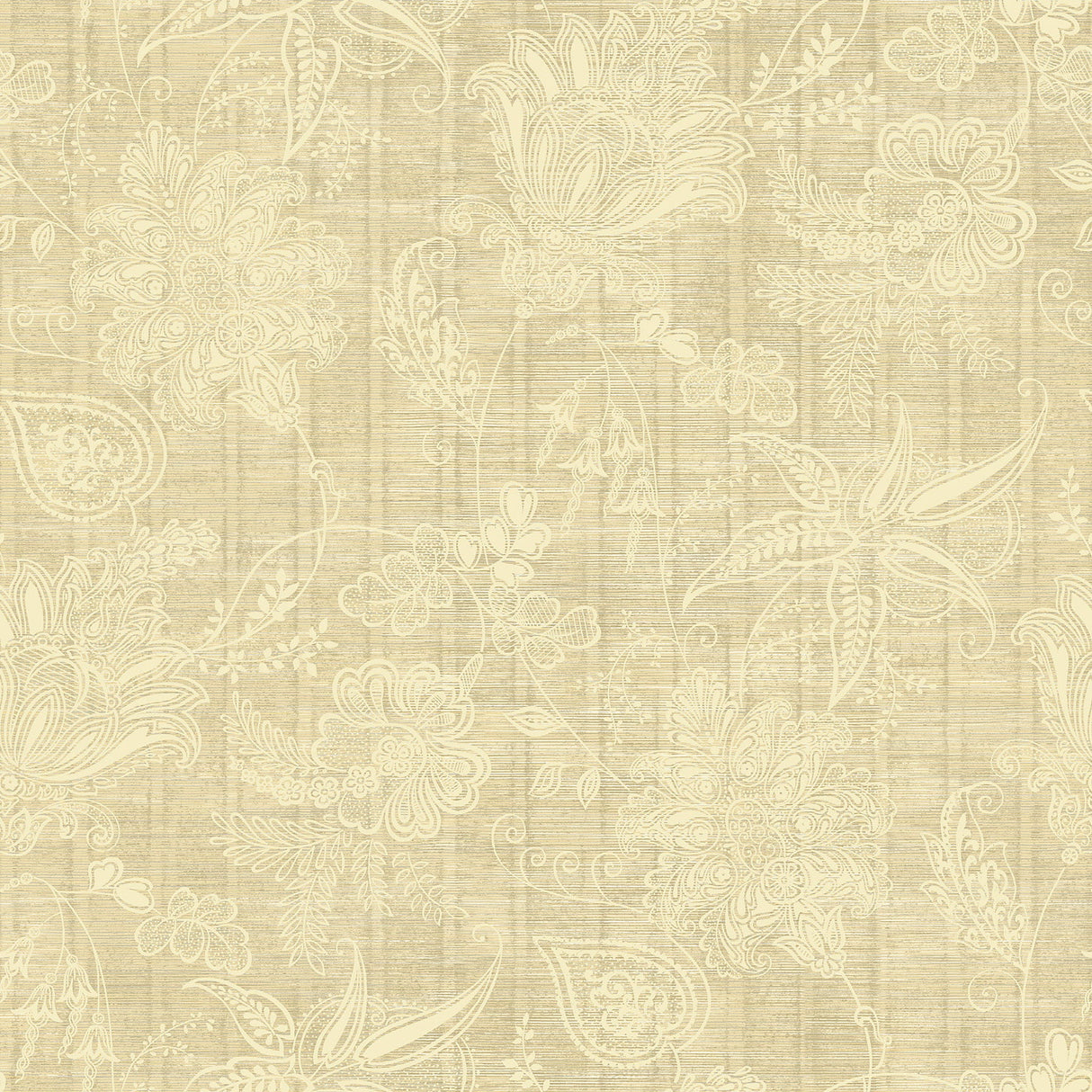 Fairwinds Studio 290-51107 Khaki Jacobean Trail Wallpaper