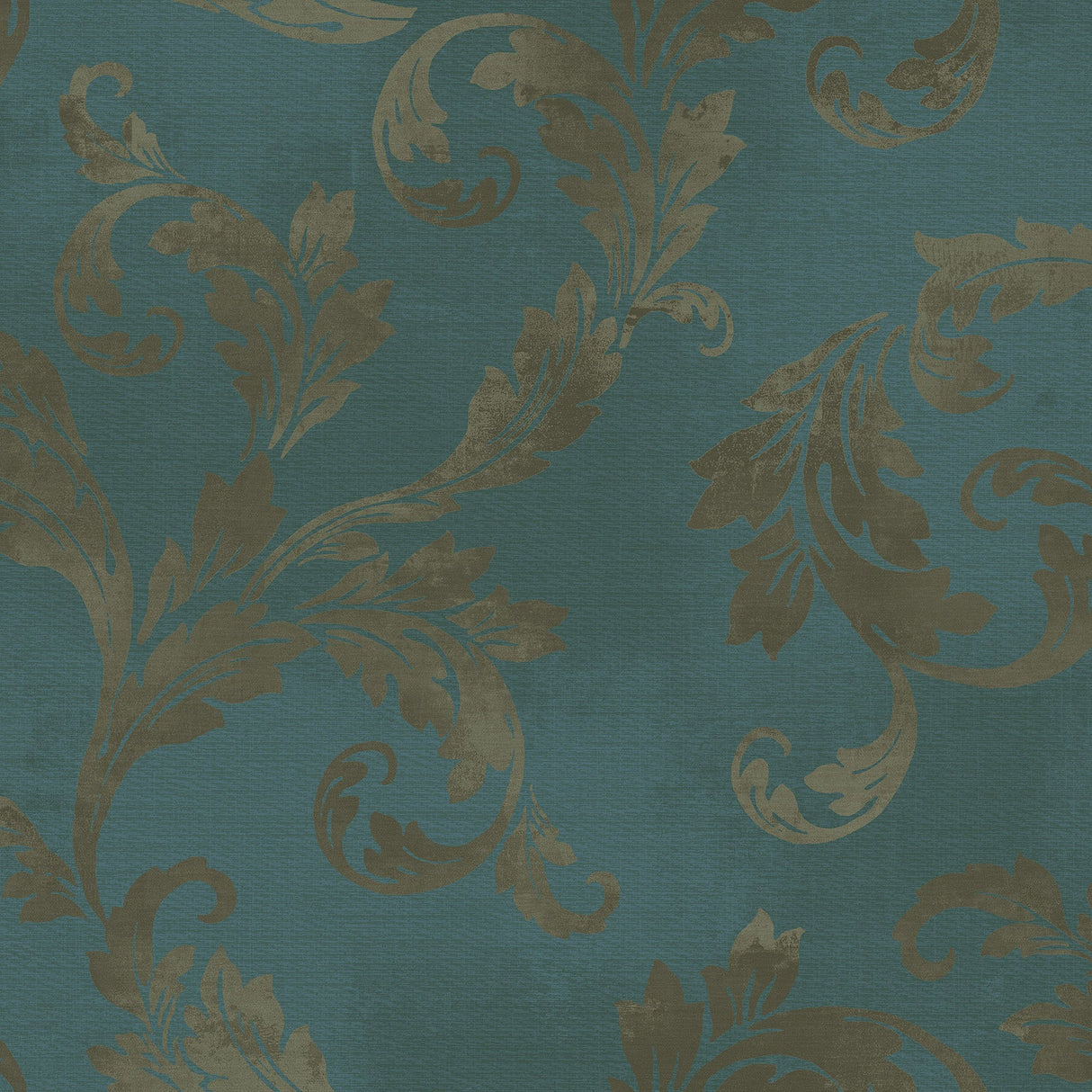 Fairwinds Studio 290-51504 Green Clean Acanthus Leaf Scroll Wallpaper
