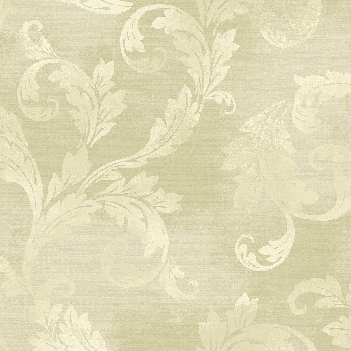Fairwinds Studio 290-51507 Neutral Clean Acanthus Leaf Scroll Wallpaper