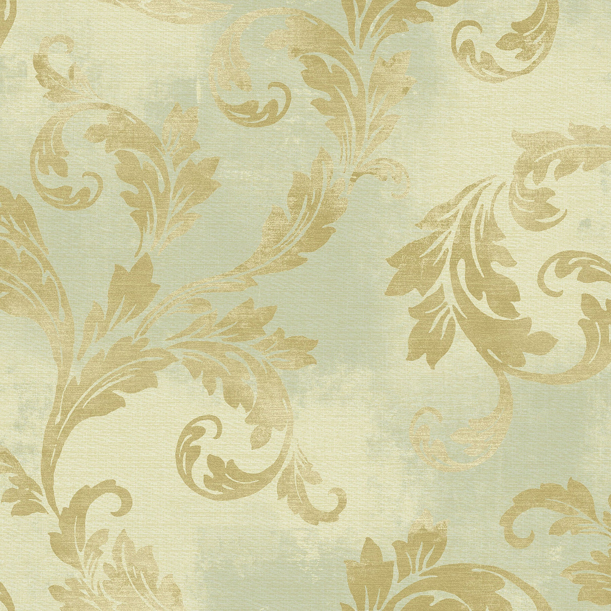 Fairwinds Studio 290-51517 Bronze Clean Acanthus Leaf Scroll Wallpaper