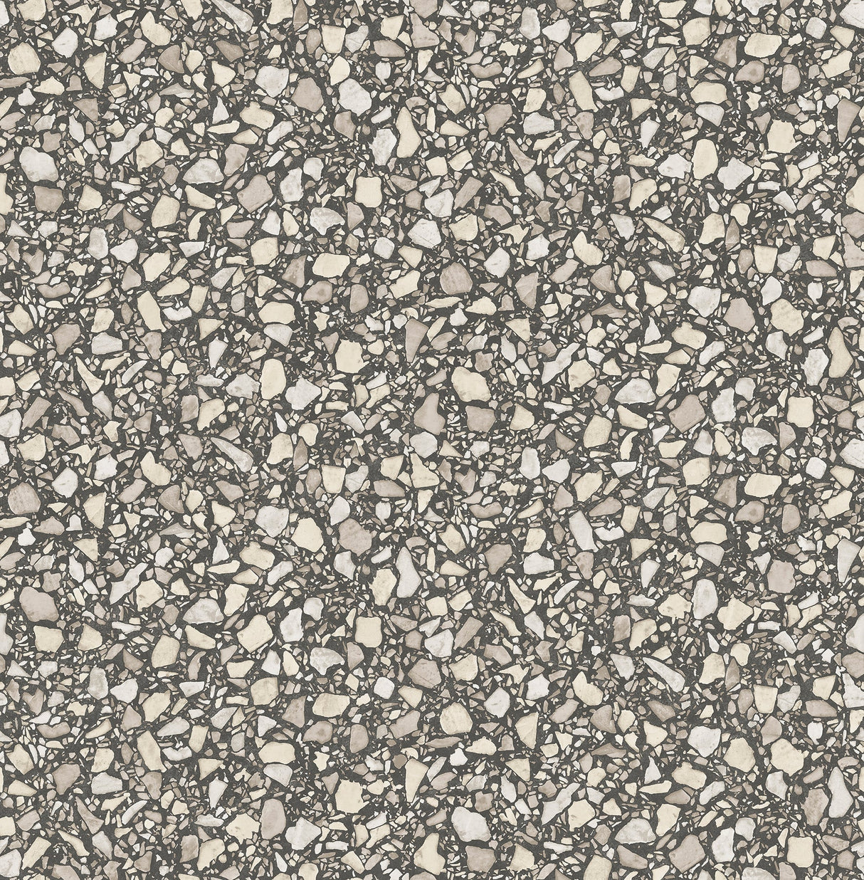 Fine Decor 2900-24958 Aldrich Black Terrazzo Wallpaper