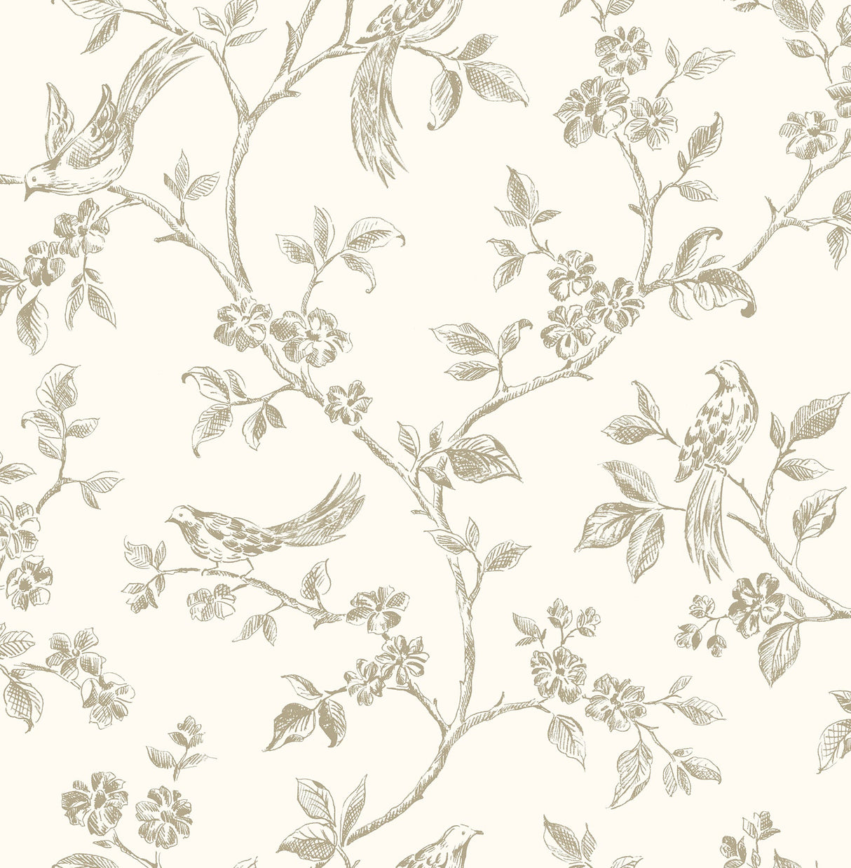 Fine Decor 2900-40290 Jeanie Taupe Tree Wallpaper