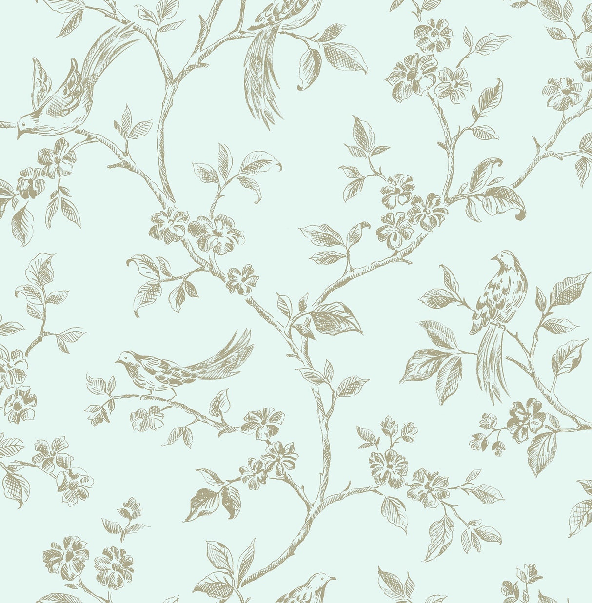Fine Decor 2900-40291 Jeanie Blue Tree Wallpaper