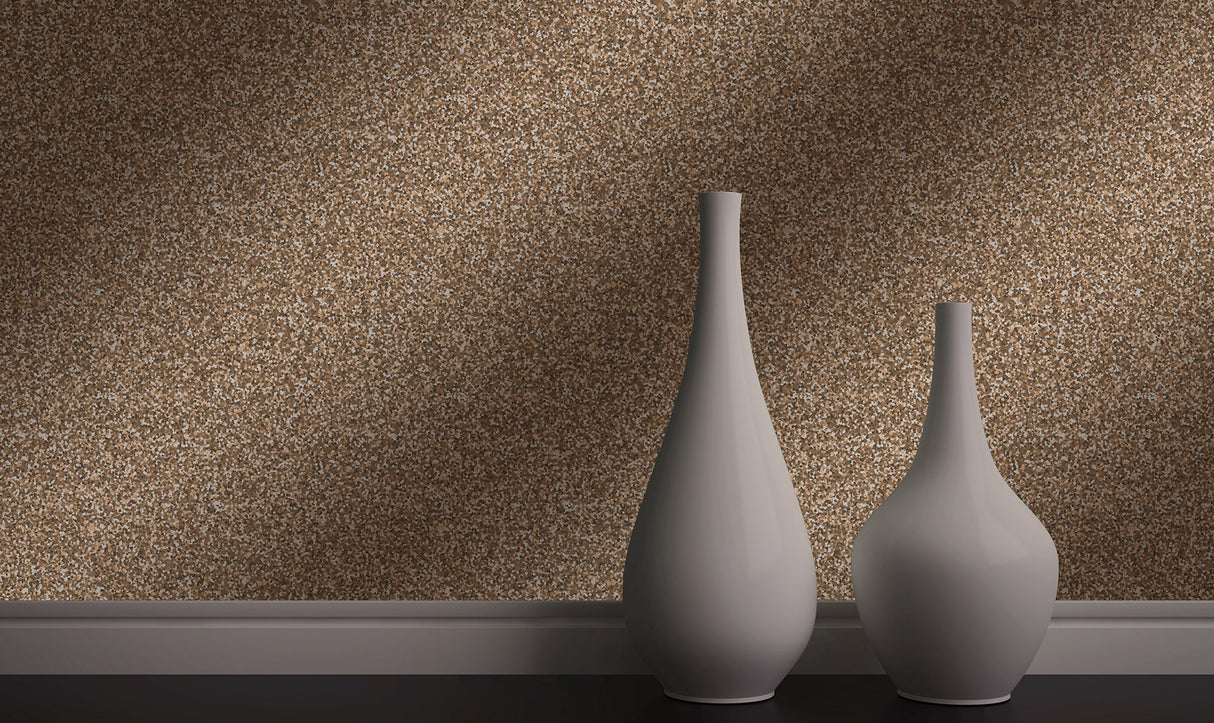 Fine Decor 2900-40708 Shania Copper Glitter Wallpaper