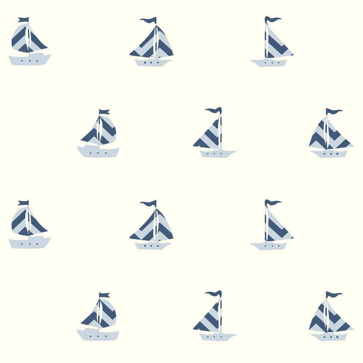 Fine Decor 2900-40773 Pearl Off-White Boat Wallpaper