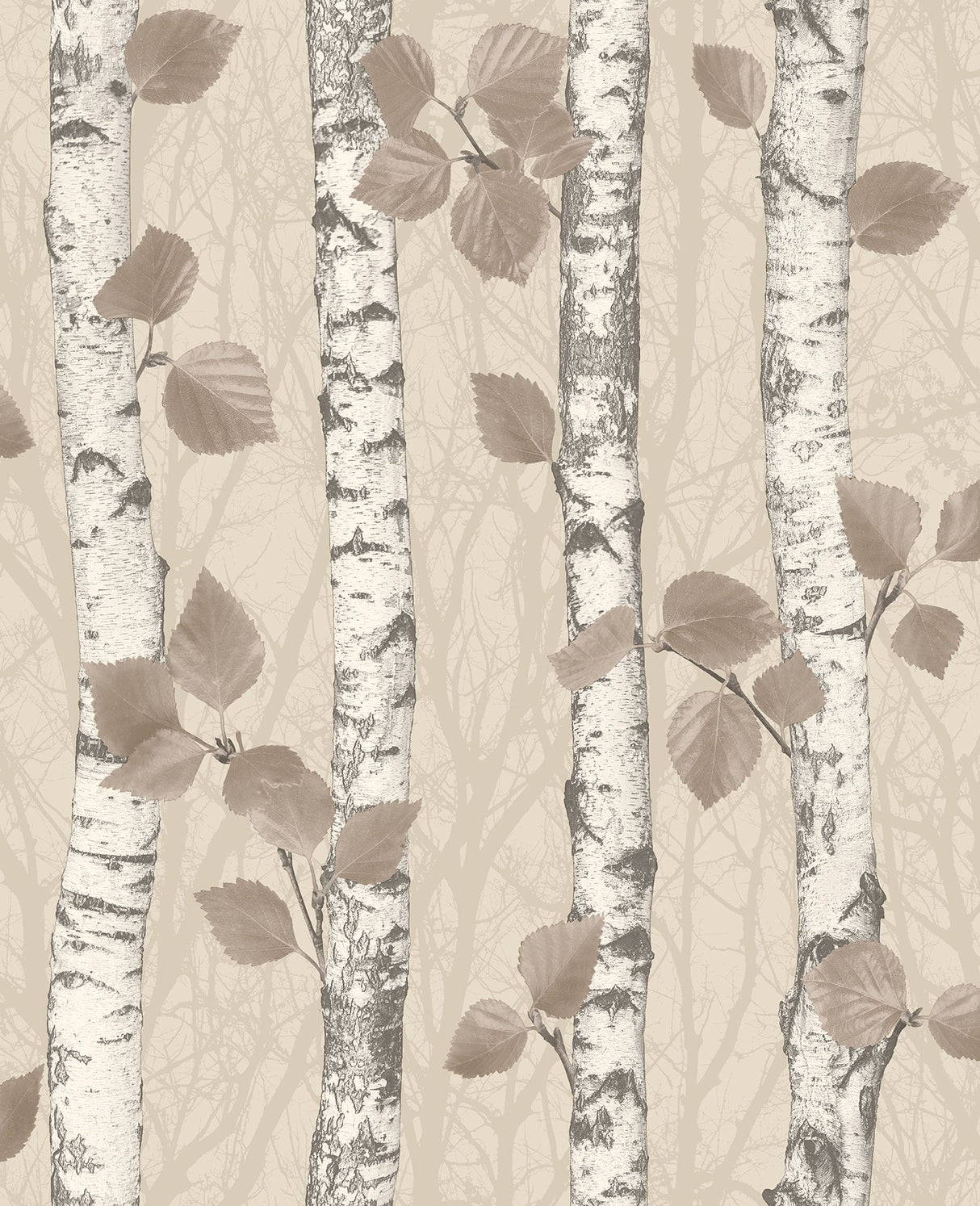 Fine Decor 2900-41476 Birchwood Taupe Glitter Wallpaper