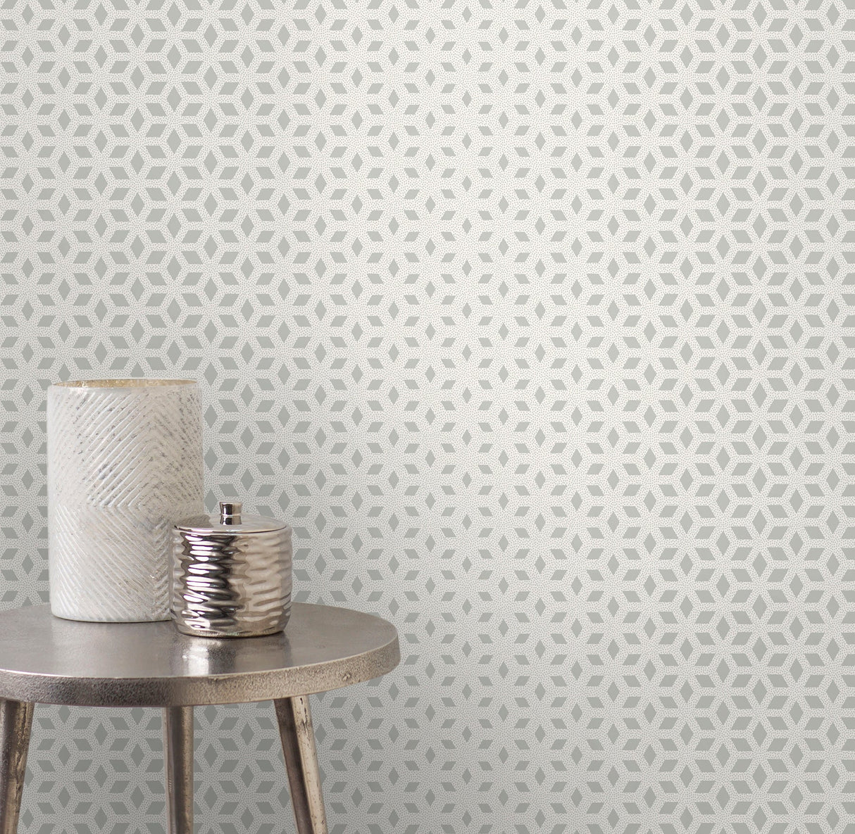 Fine Decor 2900-41570 Whiston Grey Geometric Wallpaper