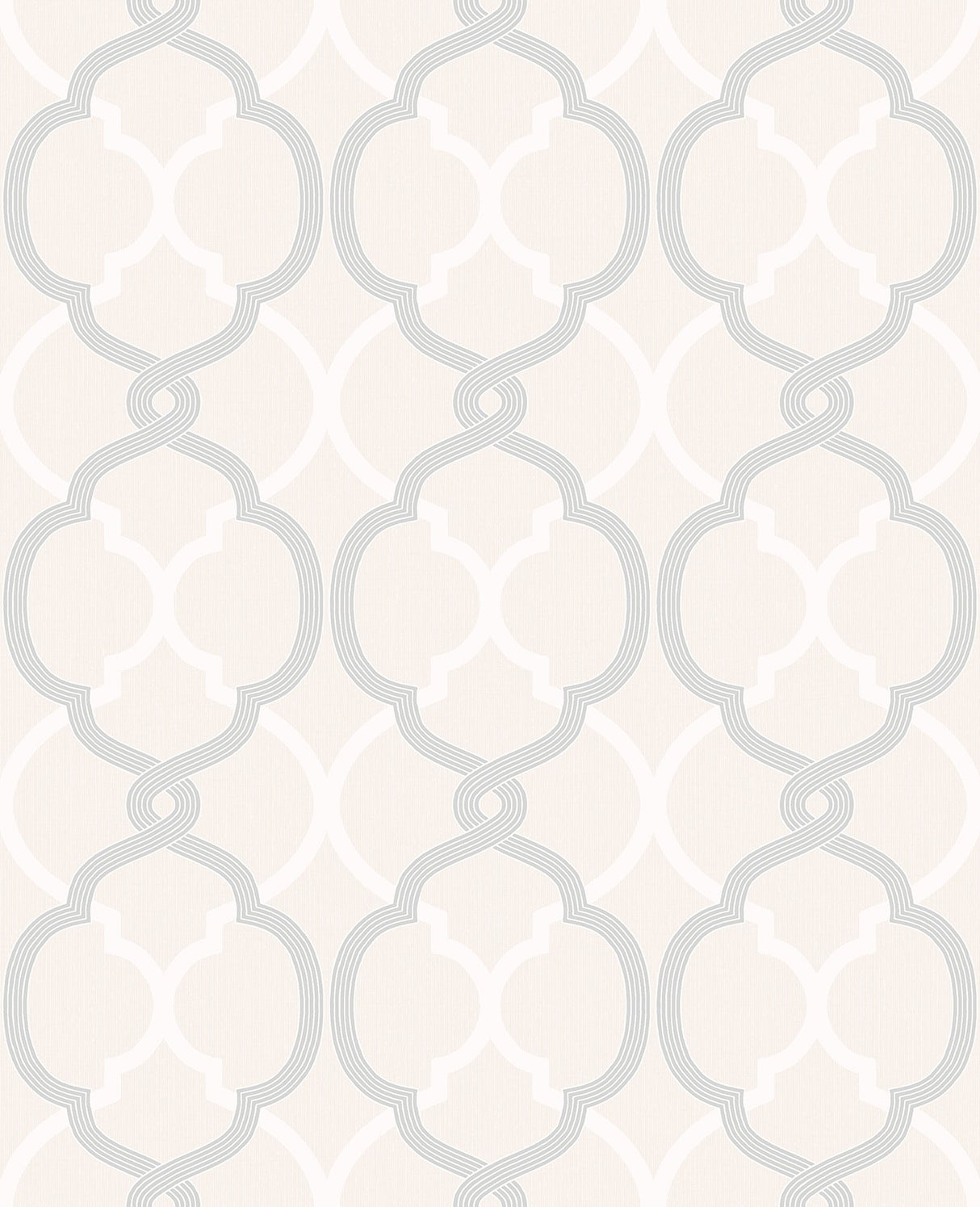 Fine Decor 2900-41580 Mungo Off-White Quatrefoil Wallpaper