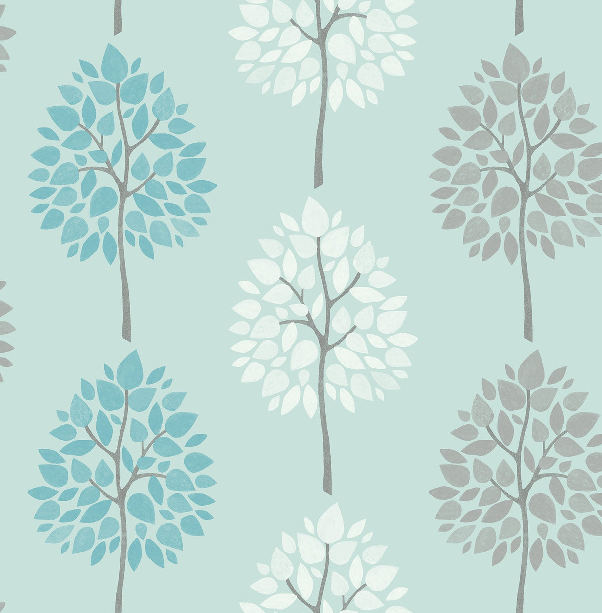 Fine Decor 2900-41593 Alder Blue Tree Wallpaper