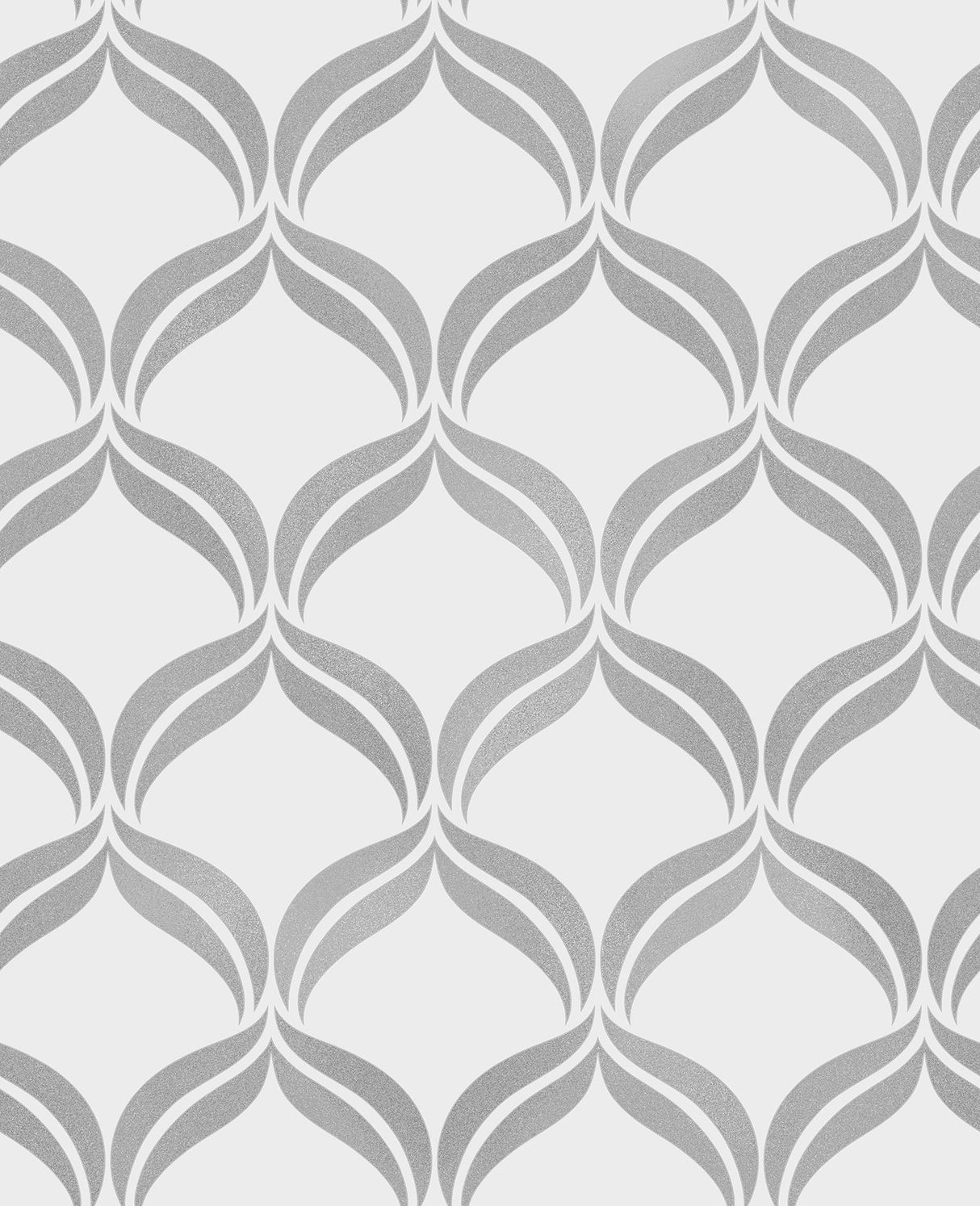 Fine Decor 2900-41705 Wentworth Geo Grey Ogee Wallpaper