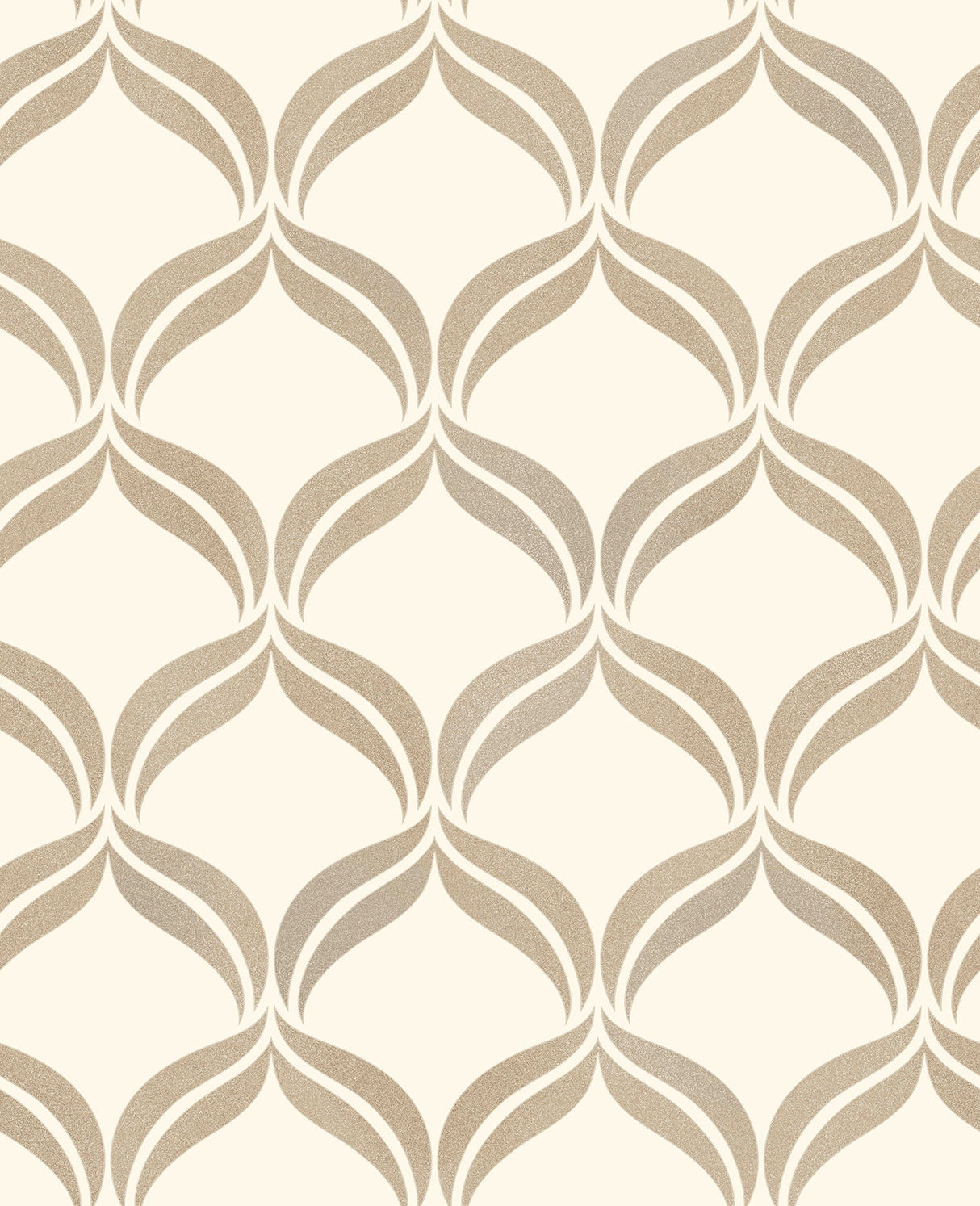 Fine Decor 2900-41708 Wentworth Geo Beige Ogee Wallpaper