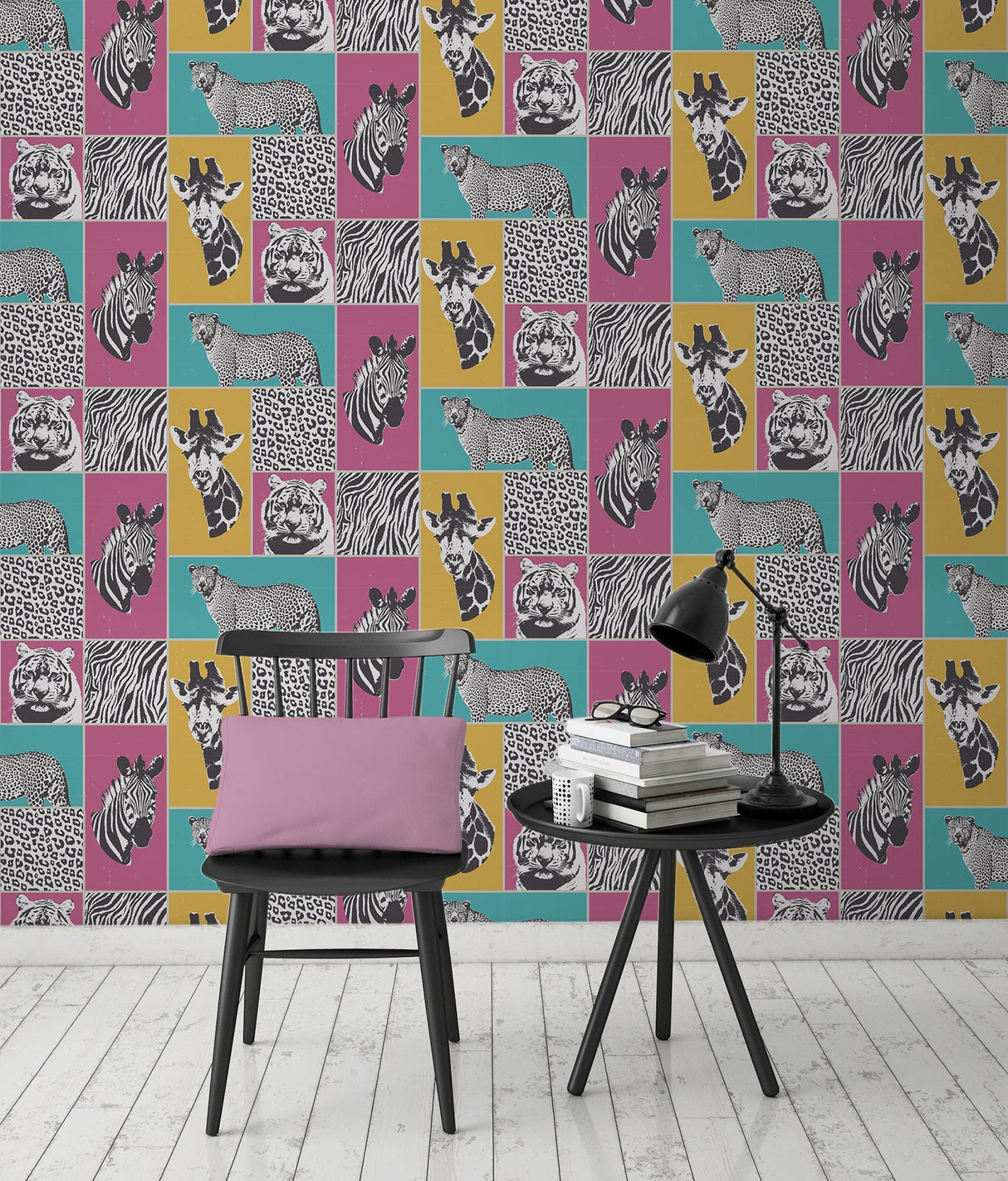 Fine Decor 2900-41917 Zoya Multicolor Safari Wallpaper