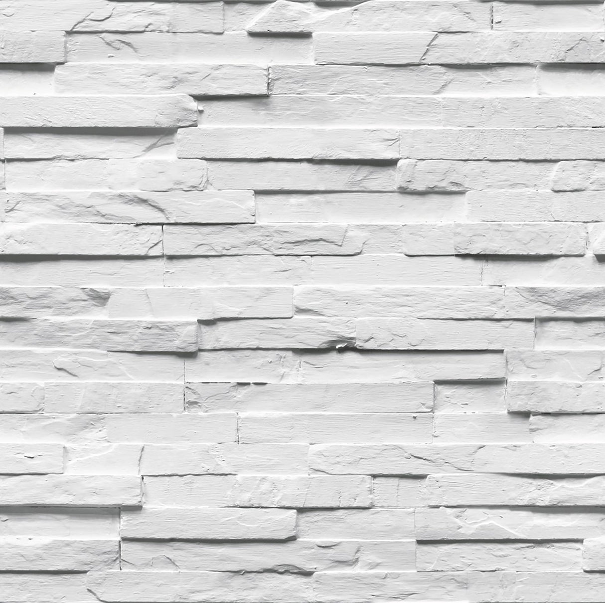 Fine Decor 2900-42023 White Ledgestone Wallpaper