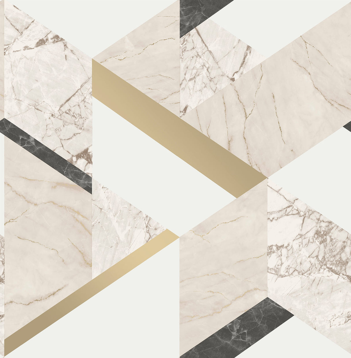 Fine Decor 2900-42050 Elvira Cream Marble Geometric Wallpaper