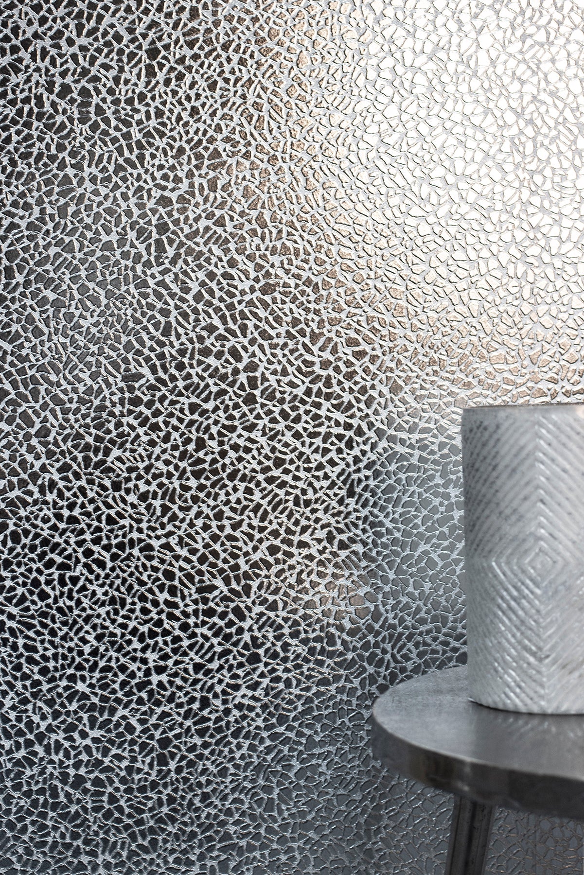 Fine Decor 2900-42481 Harrington Silver Mirror Texture Wallpaper