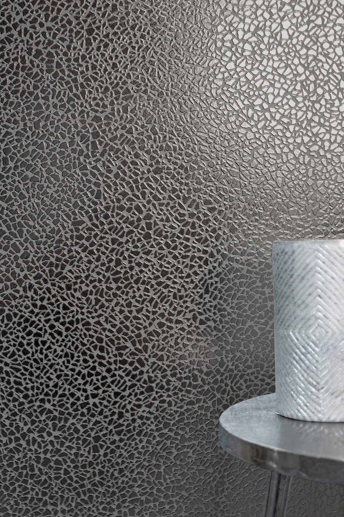 Fine Decor 2900-42484 Harrington Grey Mirror Texture Wallpaper