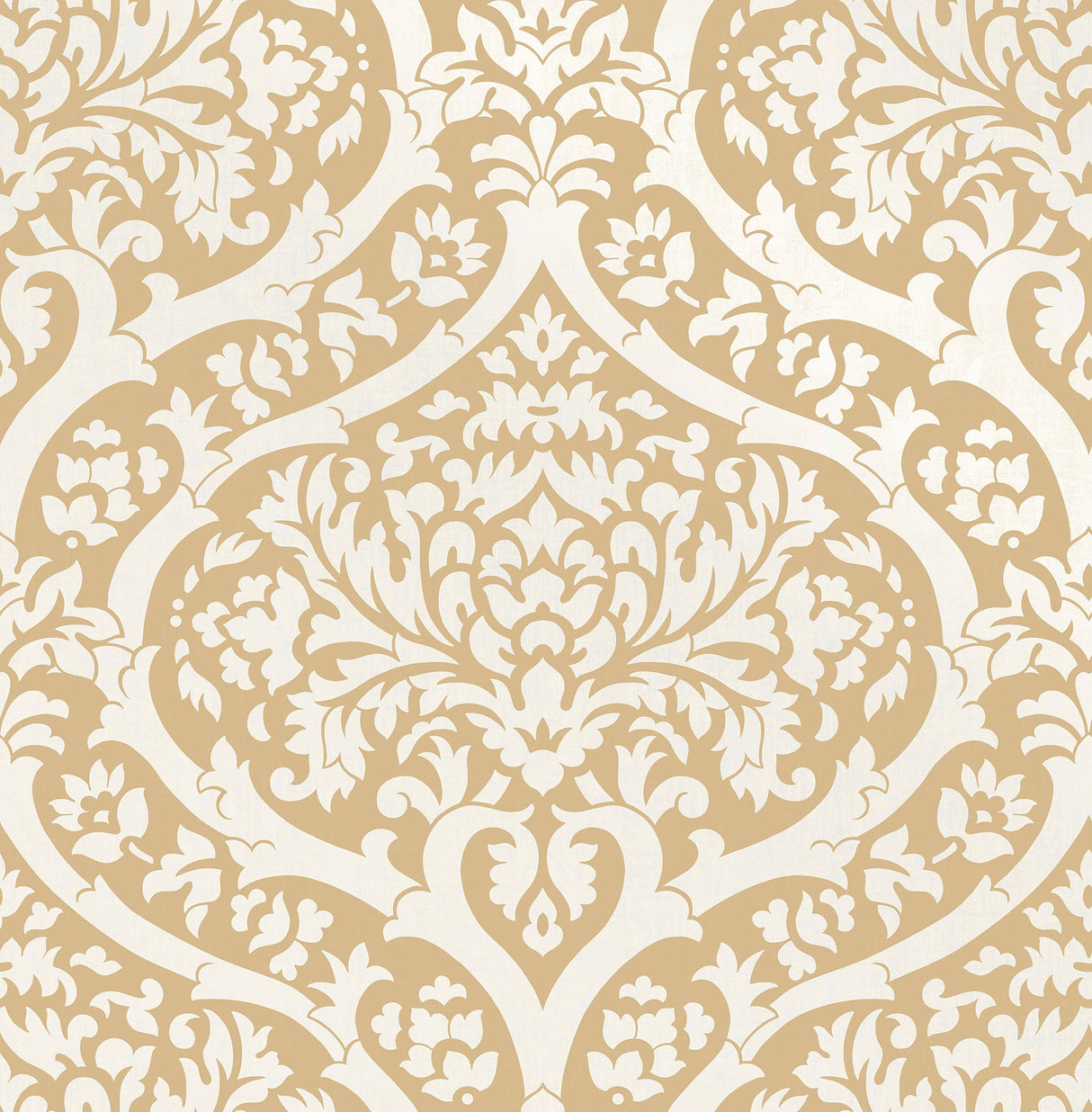 Fine Decor 2900-42527 Sandringham Mustard Damask Wallpaper