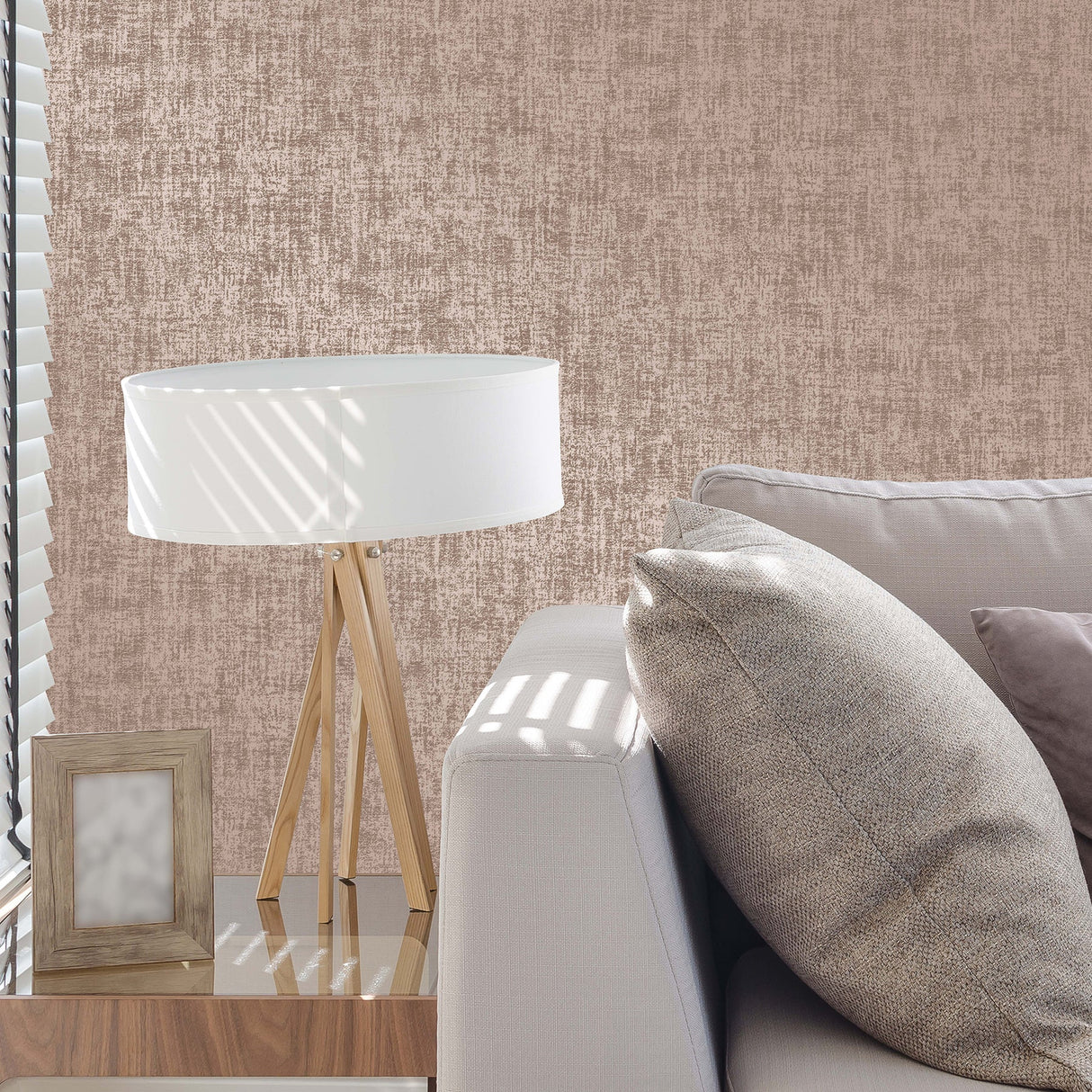 Fine Decor 2900-42536 Asher Rose Gold Distressed Wallpaper