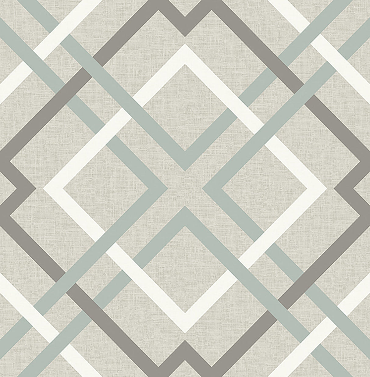 A-Street Prints 2901-22649 Saltire Emile Taupe Lattice Wallpaper