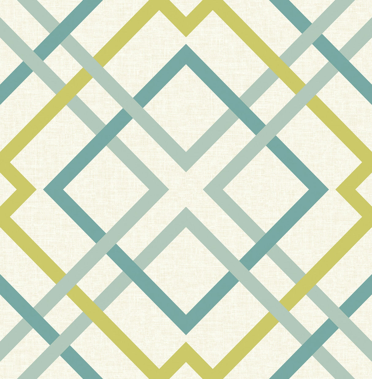 A-Street Prints 2901-22651 Saltire Emile Turquoise Lattice Wallpaper