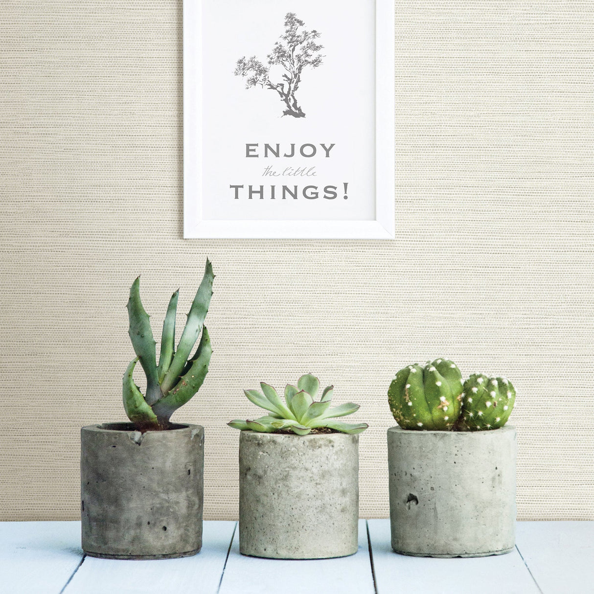 A-Street Prints 2901-24281 Agave Bliss Light Grey Faux Grasscloth Wallpaper