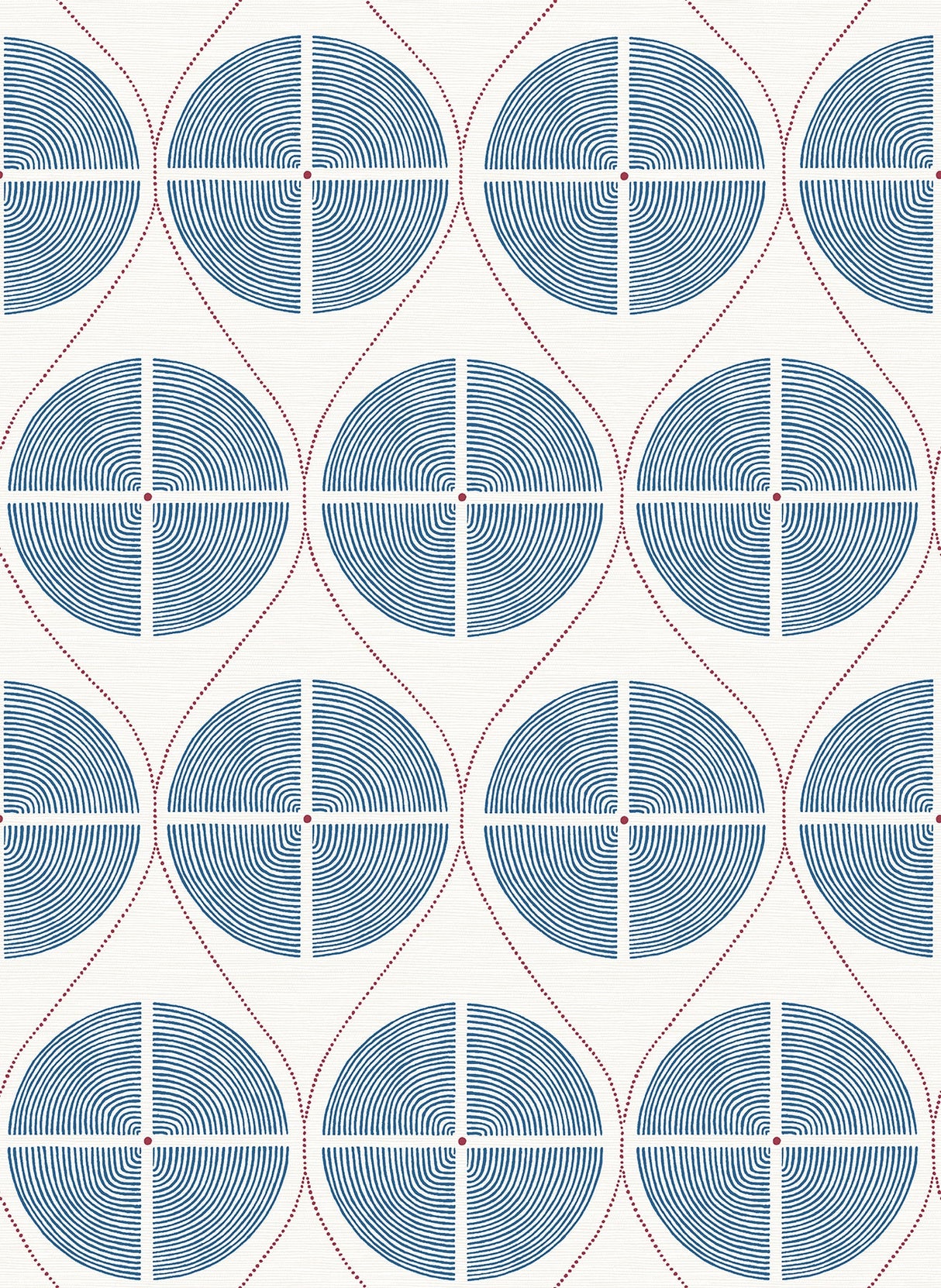A-Street Prints 2901-25424 Luminary Blue Ogee Wallpaper