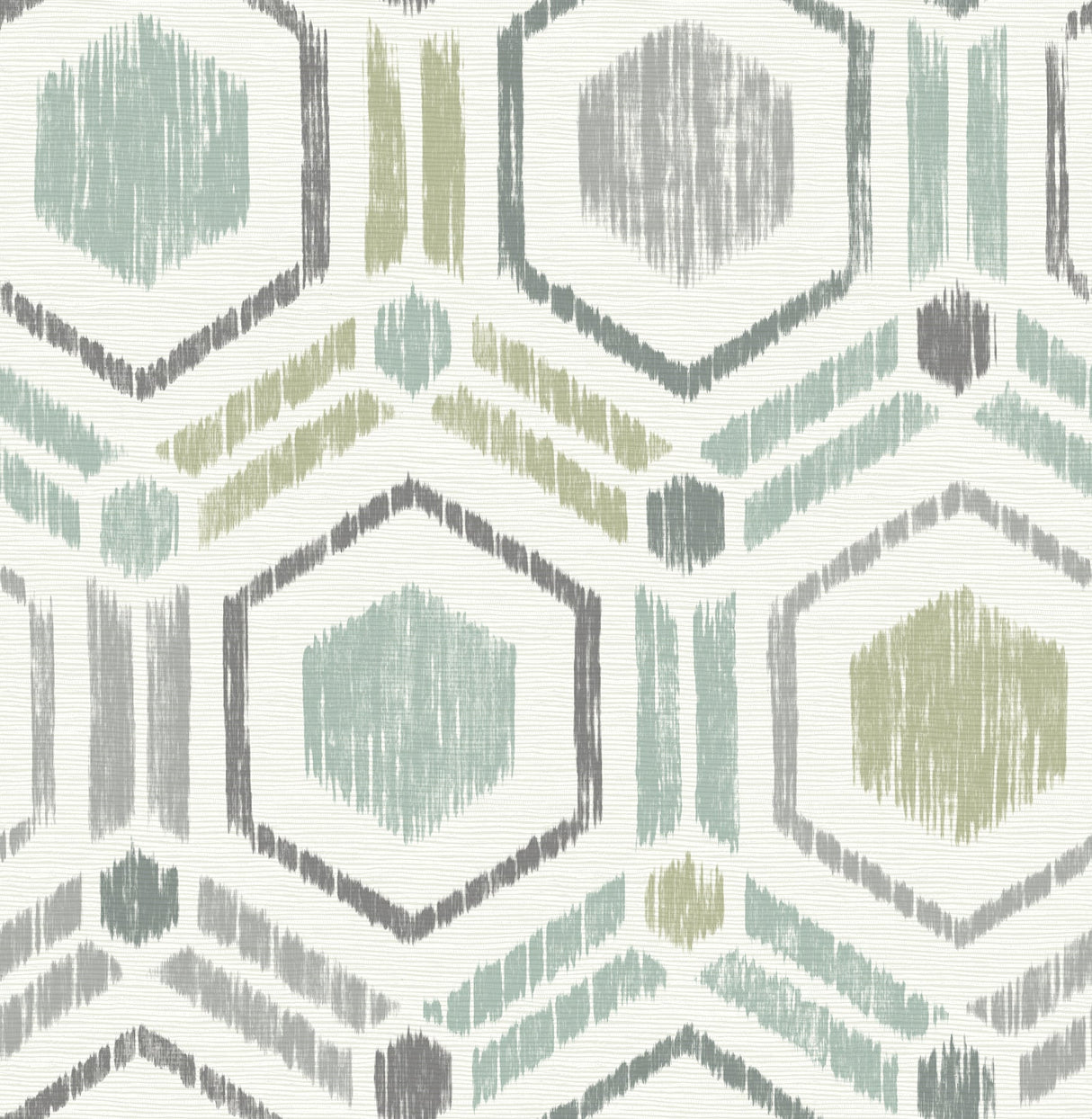 A-Street Prints 2901-25435 Borneo Light Green Geometric Grasscloth Wallpaper