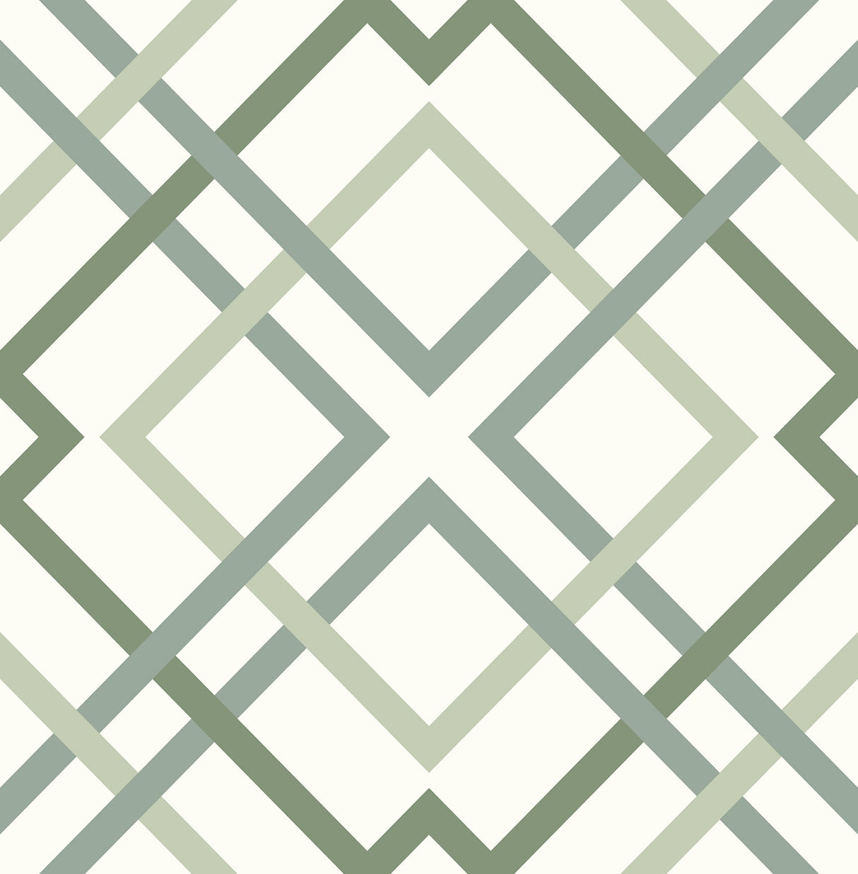 A-Street Prints 2901-25437 Saltire Emile Green Lattice Wallpaper