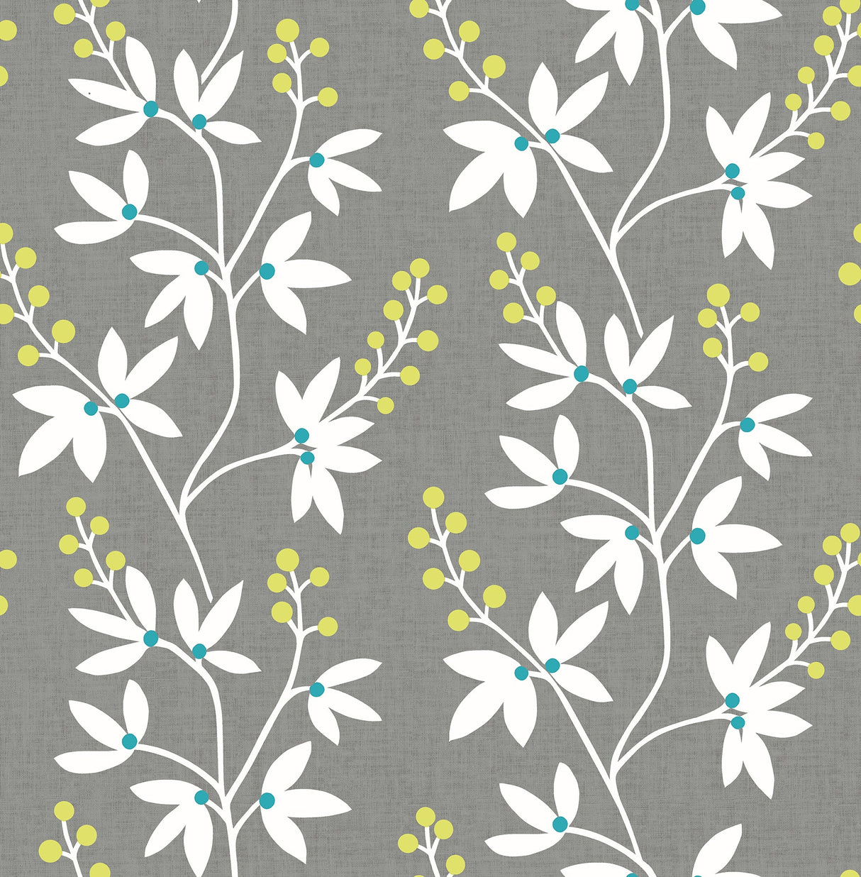 A-Street Prints 2901-25441 Linnea Elsa Taupe Botanical Trail Wallpaper