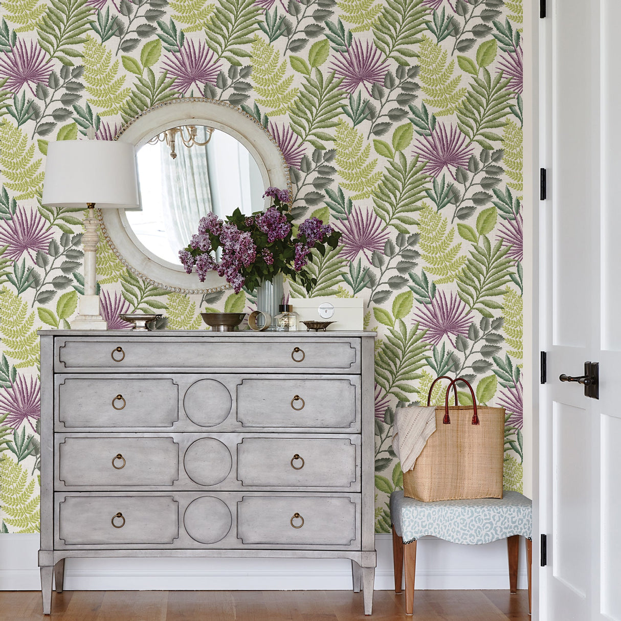 A-Street Prints 2901-87501 Palomas Green Botanical Wallpaper