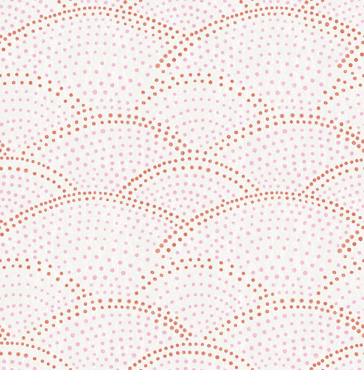 A-Street Prints 2903-25801 Bennett Pink Dotted Scallop Wallpaper