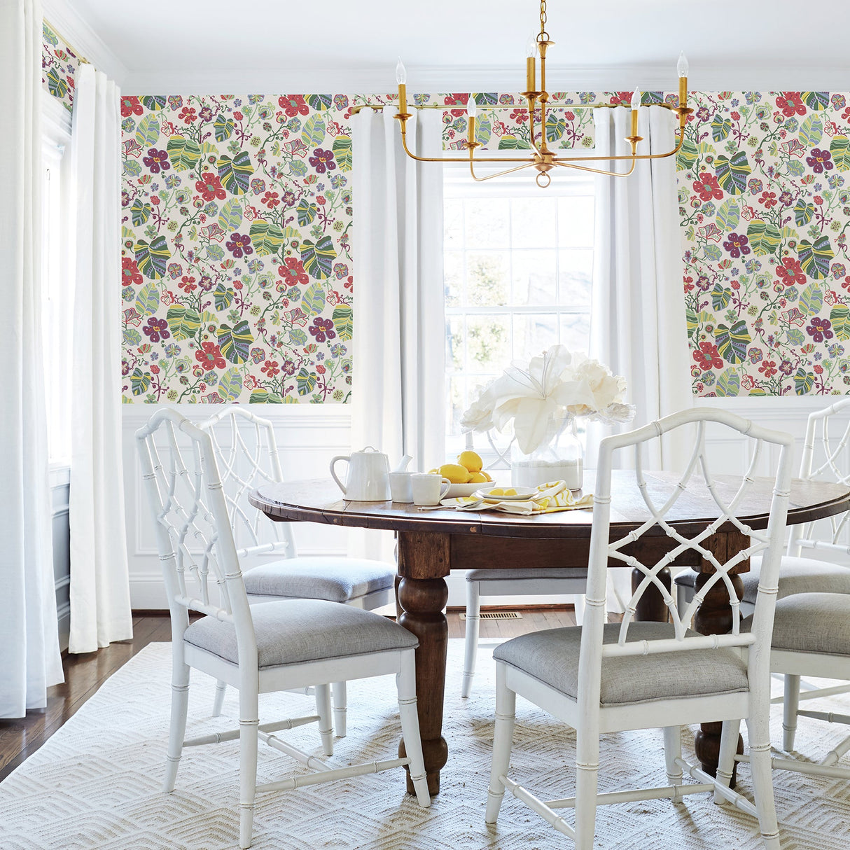 A-Street Prints 2903-25808 Gwyneth Multicolor Floral Wallpaper