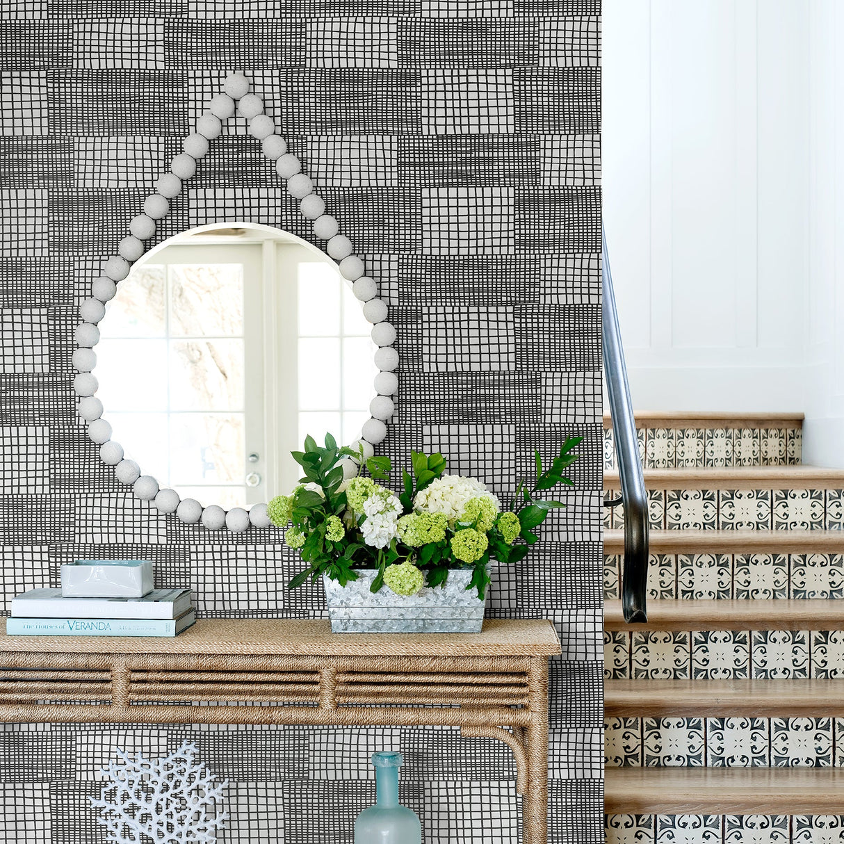A-Street Prints 2903-25824 Maxwell Black Geometric Wallpaper