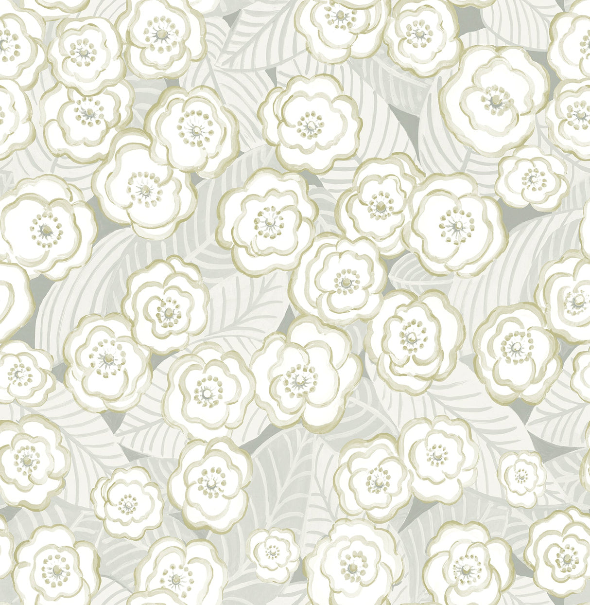 A-Street Prints 2903-25835 Emery Grey Floral Wallpaper