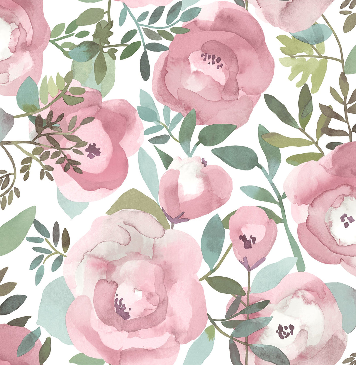 A-Street Prints 2903-25839 Orla Pink Floral Wallpaper