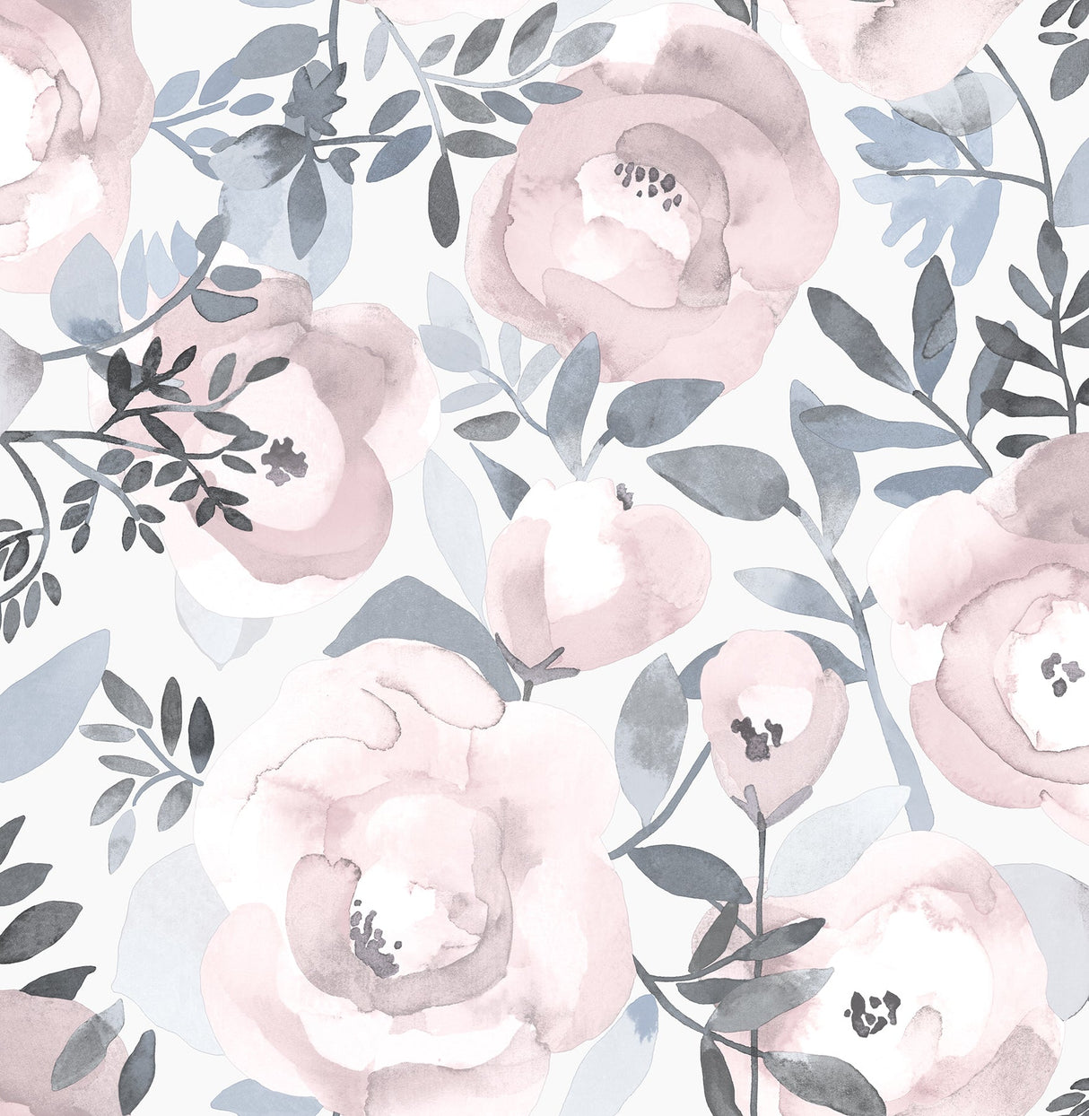 A-Street Prints 2903-25840 Orla Purple Floral Wallpaper