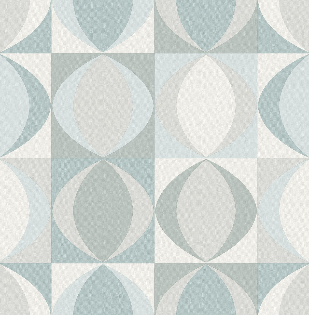 A-Street Prints 2903-25844 Archer Light Blue Linen Geometric Wallpaper