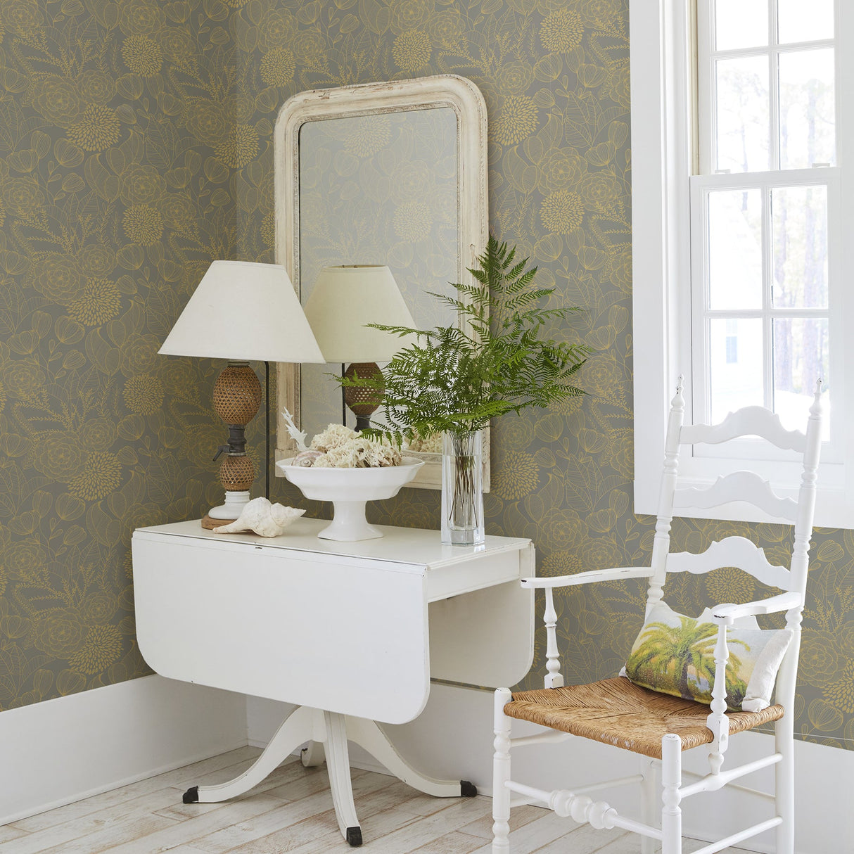 A-Street Prints 2903-25854 Alannah Taupe Botanical Wallpaper