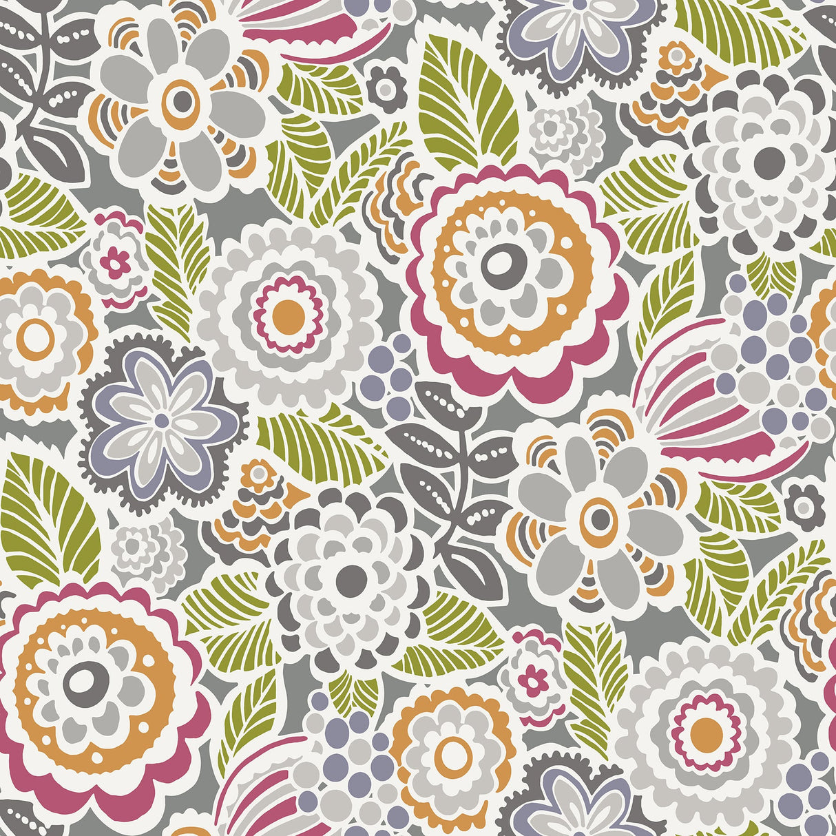 A-Street Prints 2903-25865 Lucy Multicolor Floral Wallpaper