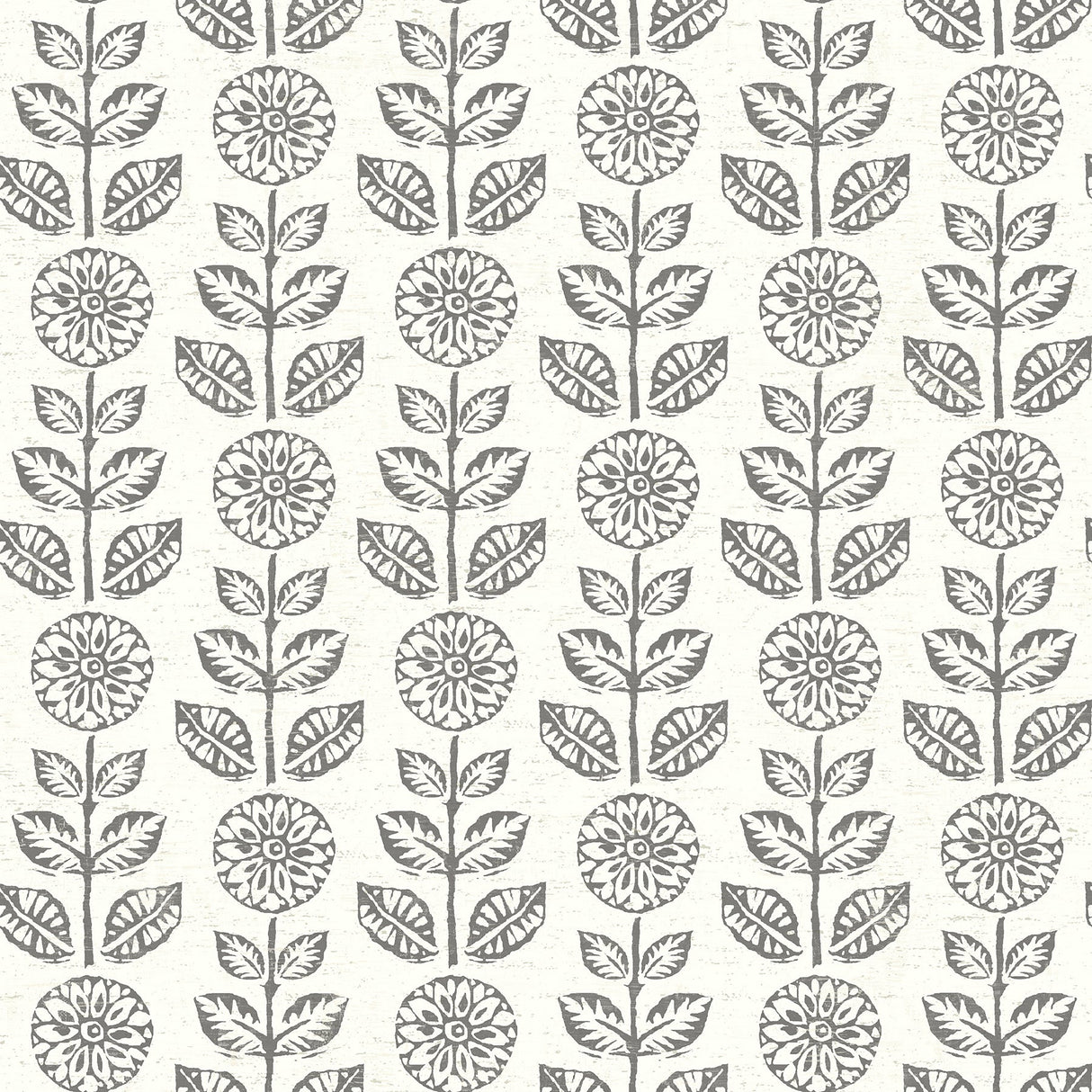 Brewster 2904-13511 Dolly Dark Brown Folk Floral Wallpaper