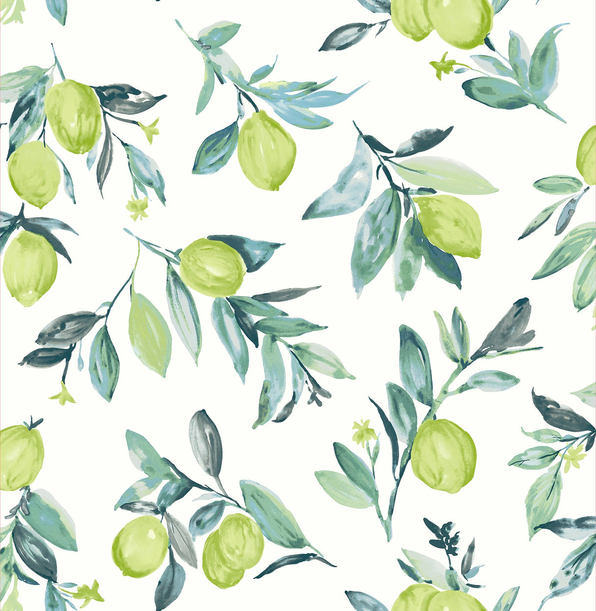 Brewster 2904-25685 Limon Green Fruit Wallpaper