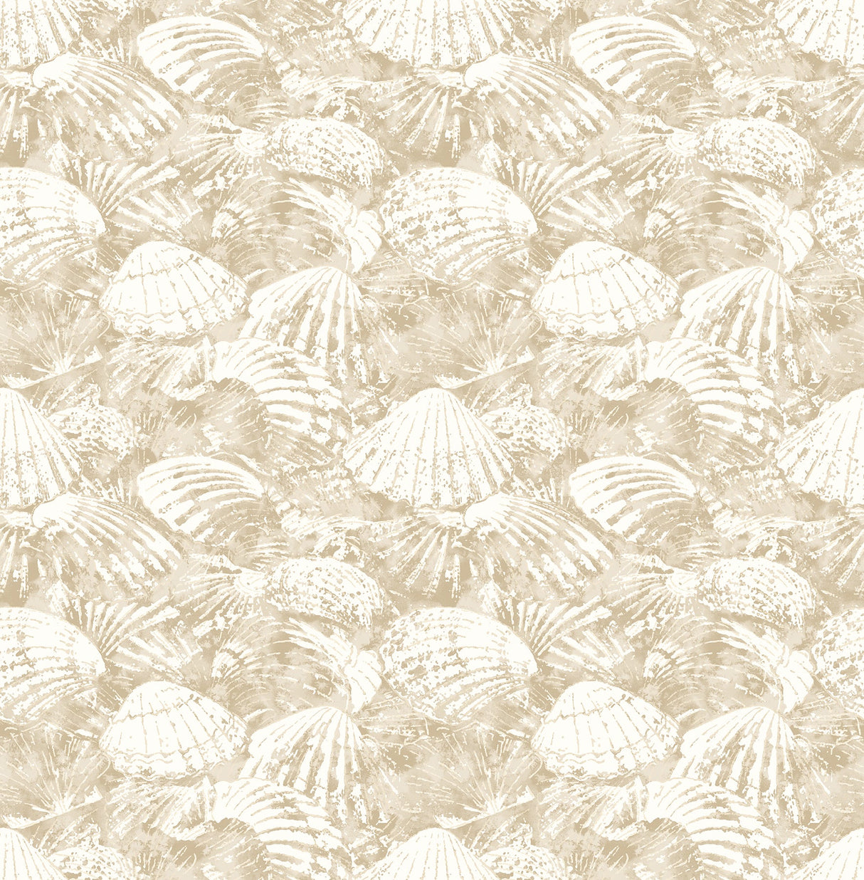 Brewster 2904-25690 Surfside Beige Shells Wallpaper